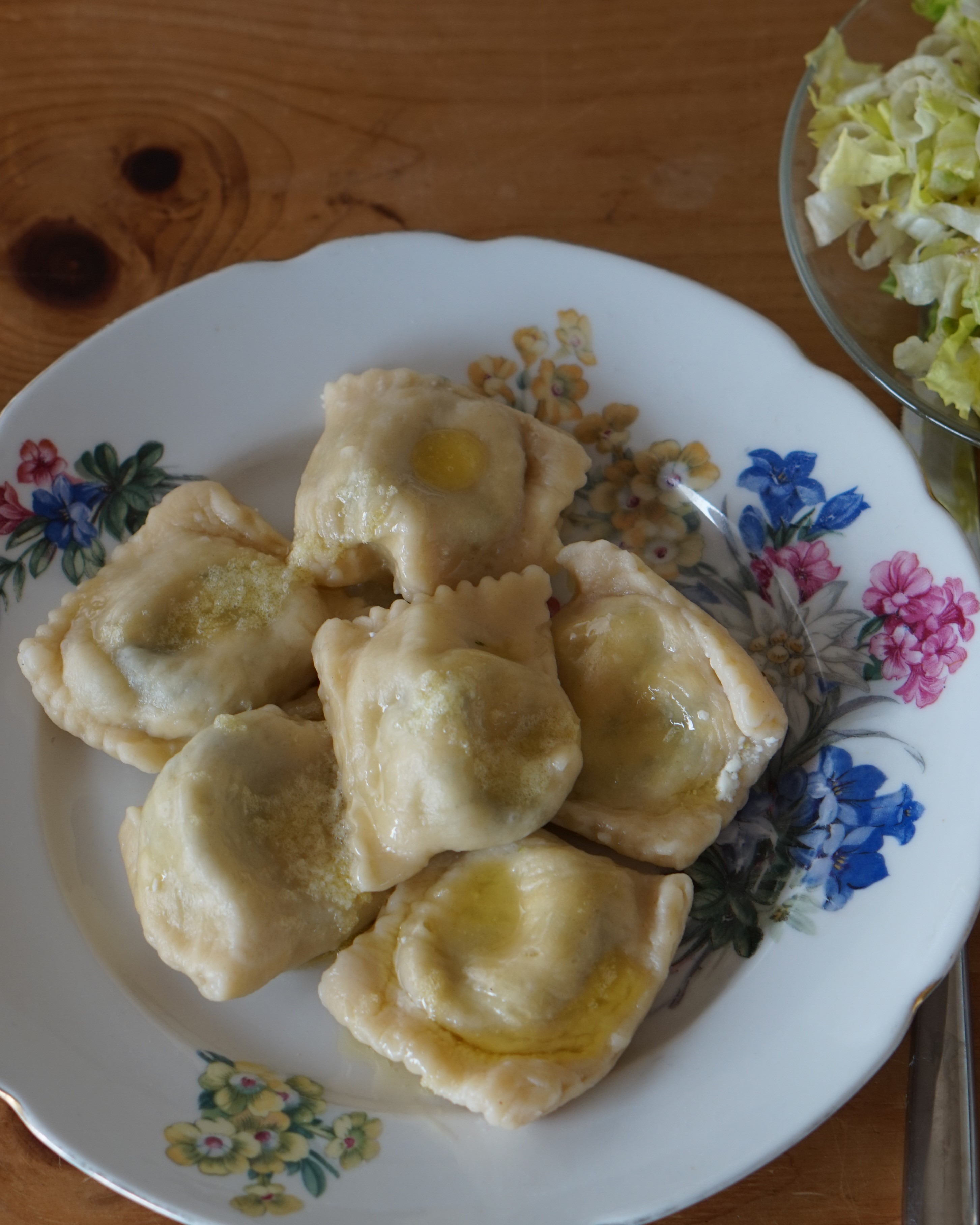 Kärntner Nudeln mit Spinatfülle