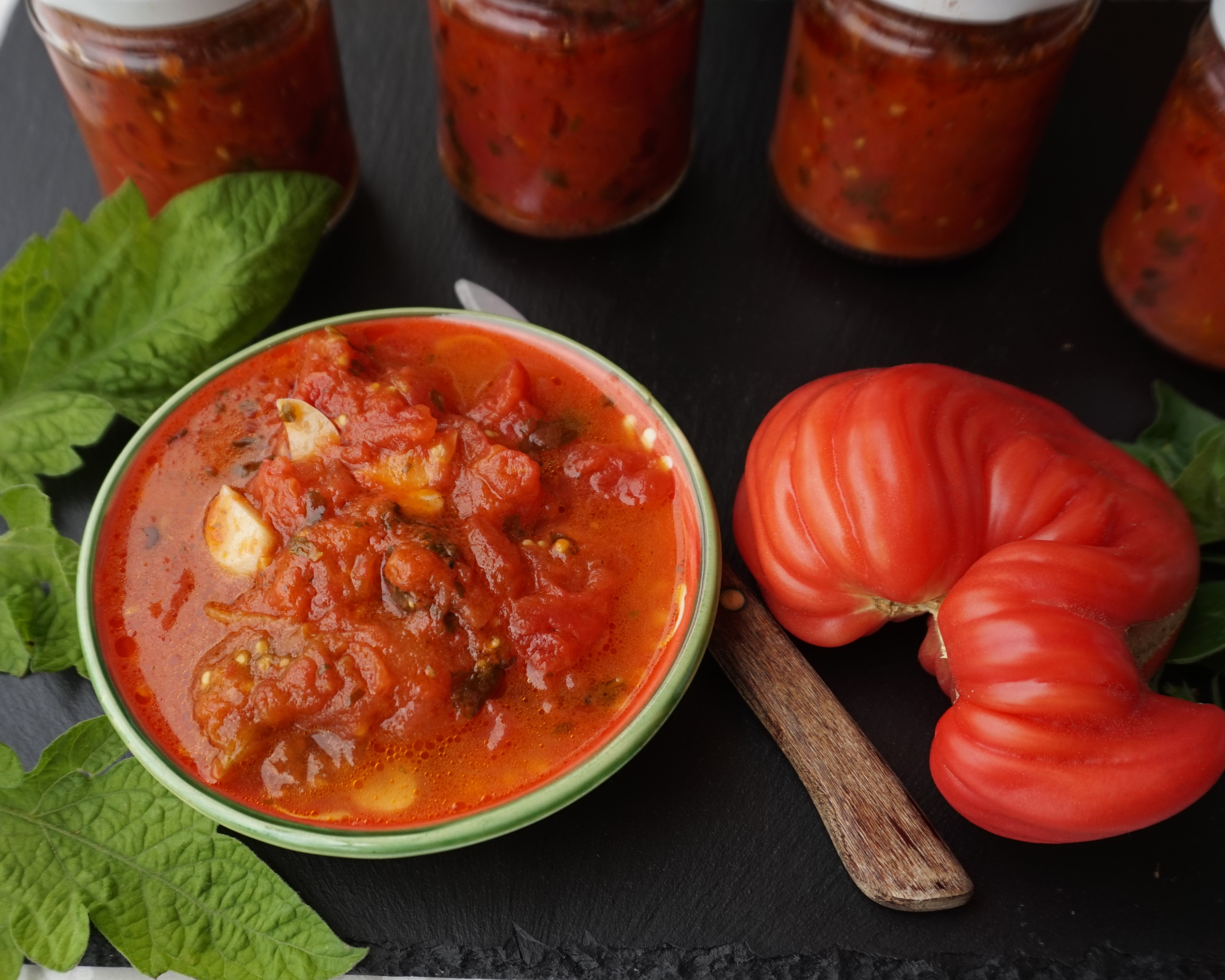 Tomatensoße einkochen